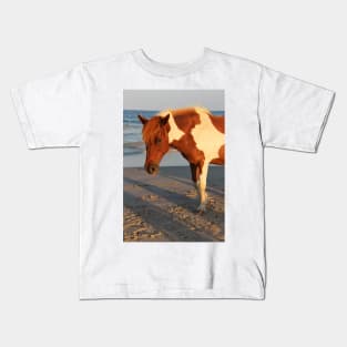 Assateague Beach Ponies - series - 07 Kids T-Shirt